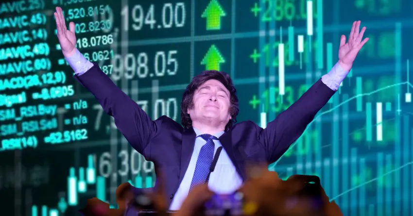 Mercados celebran el triunfo de Milei: dólar en caída, bonos al alza y nueva fase de expectativas