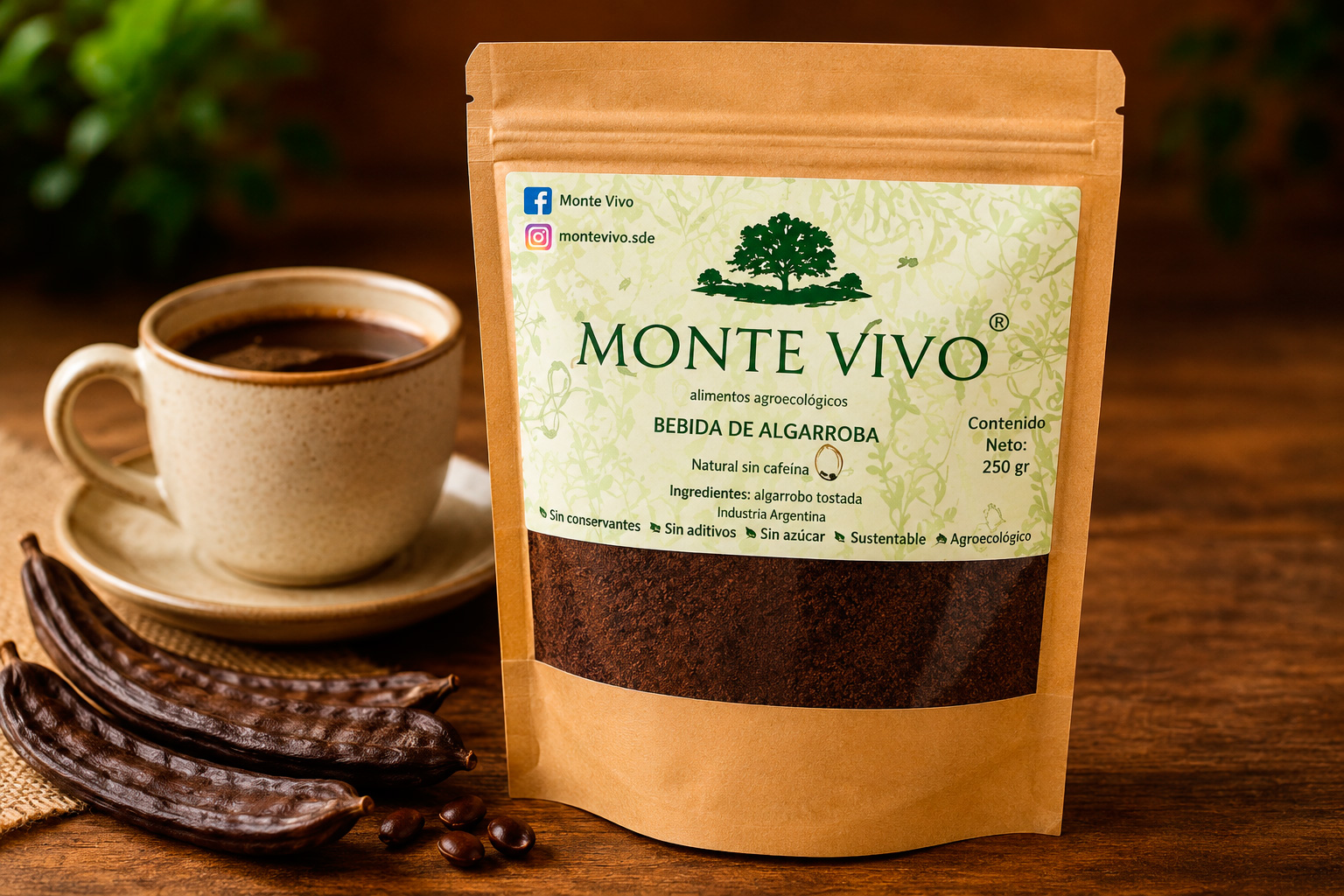 Monte Vivo, una firma local apuesta al café a base de frutos nativos de Santiago