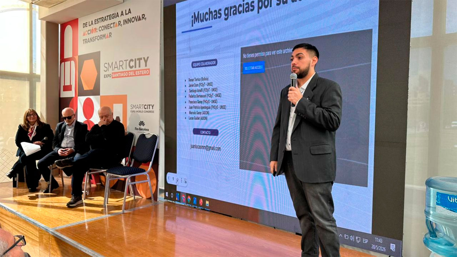 Humanidades de la UNSE presentó en Smart City un novedoso sistema de relevamiento con drones