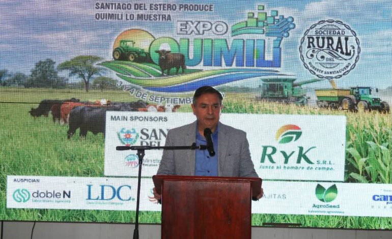 Expo Quimilí: autoridades provinciales participaron del encuentro de la Sociedad Rural del Noroeste