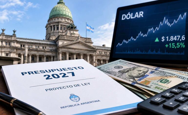 Estudio revela que un dólar 10% más caro de lo previsto pondría en riesgo el equilibrio fiscal del Presupuesto 2027