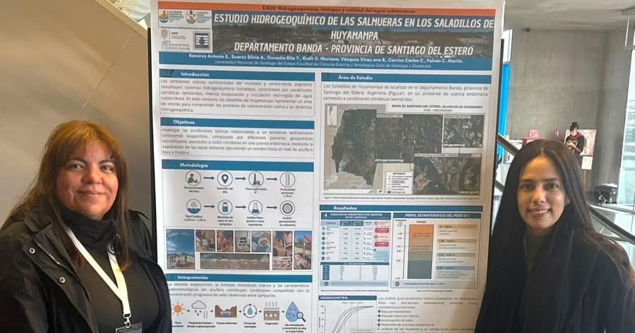 Estudiantes de la UNSE fueron reconocidas en Congreso de Hidrogeología