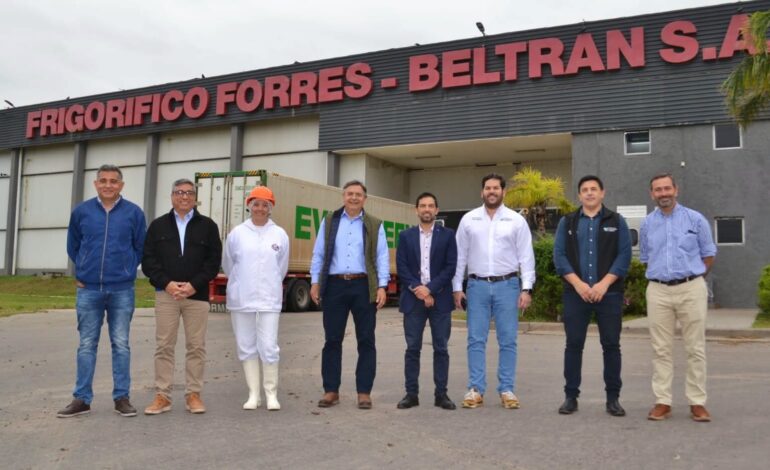 Autoridades de Santiago del Estero y Formosa recorrieron el frigorífico Forres-Beltrán